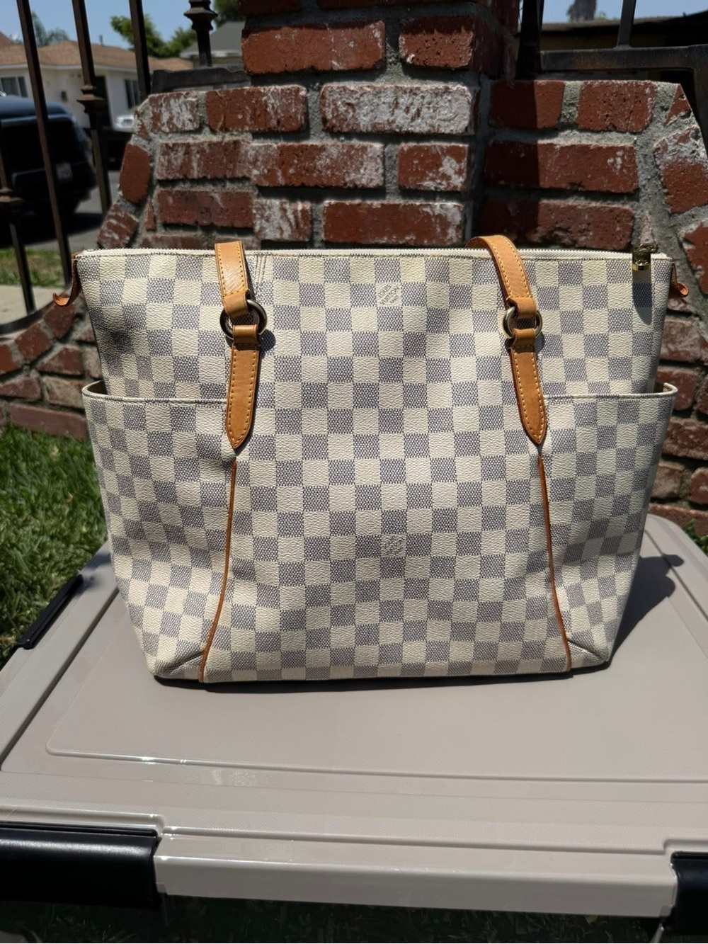 Louis Vuitton Damier Azur Canvas Totally MM Made in France 🇫🇷 April 2013